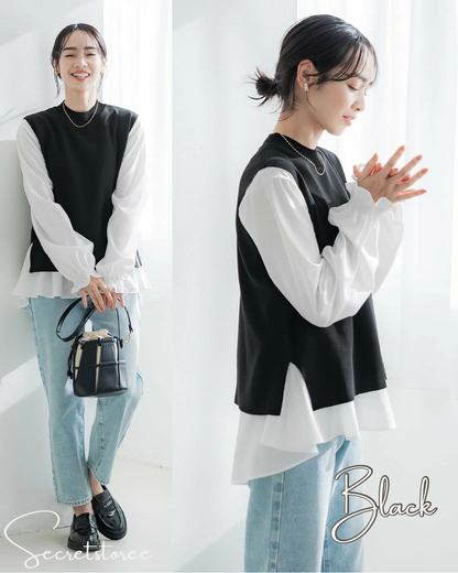 🇯🇵 日本 背心套裝襯衫
Vest set blouse

🔎 ɪᴛᴇᴍ ɴᴏ.： SS-jrbj6407_16