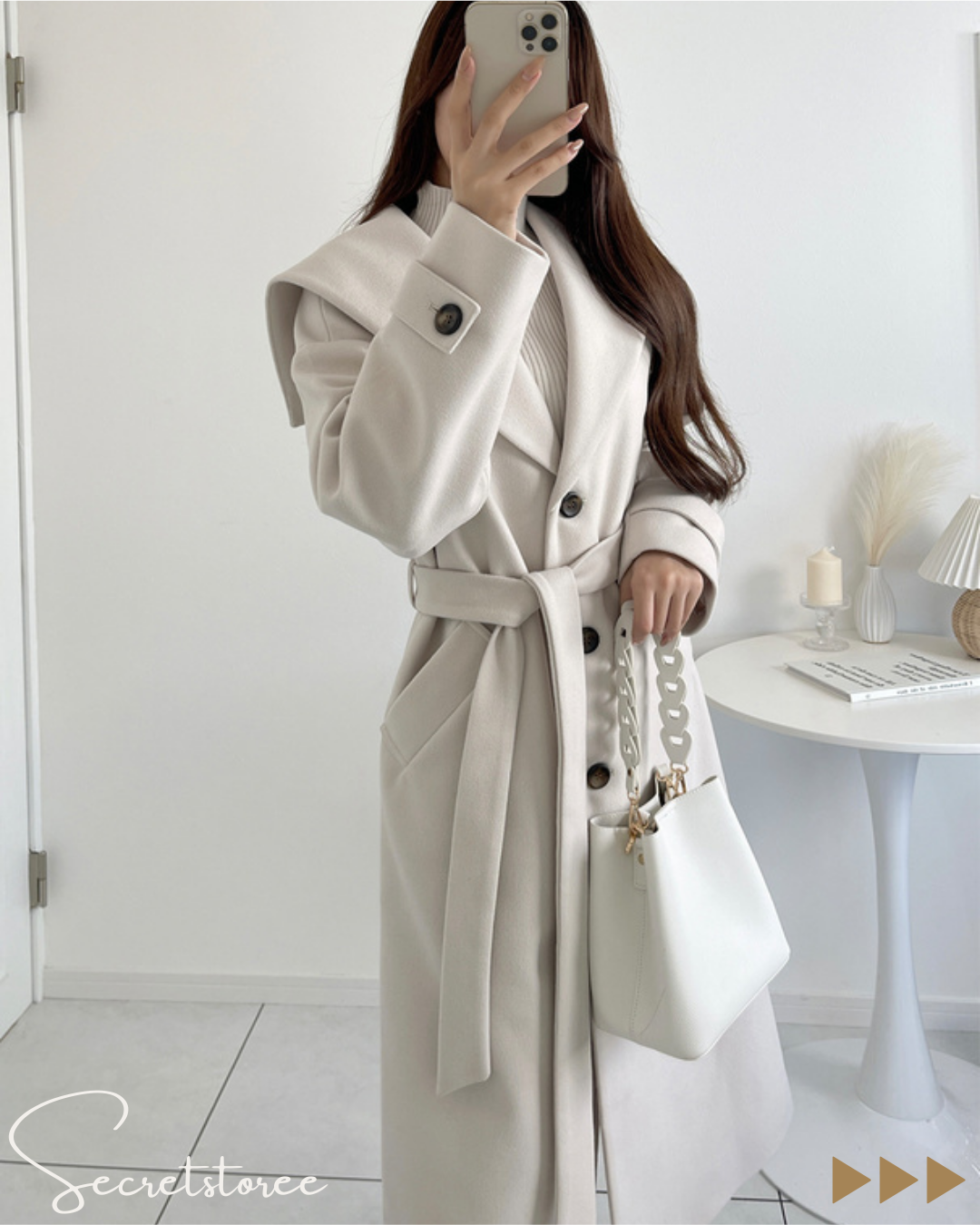 🇯🇵Japan｜2Way chain handle leather bucket bag (4 colors)
 ★ Product number 🔎 SS-gyt5580