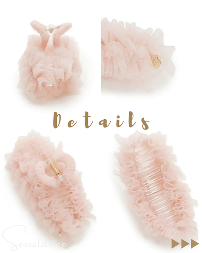 🇯🇵日本 SNIDEL Hair Clip 高貴網紗鯊魚夾★ 產品編號🔎 SS-JSSHGG242233