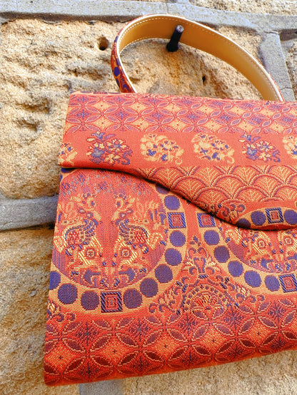 🇯🇵JAPAN｜Vintage Clothes Haori &amp; Bags(Frame Purse/Frame Clutch/Kuchi Bag)｜Japanese Vintage Haori Floral Dress with Gold Pockets｜🔎 ss-vin171