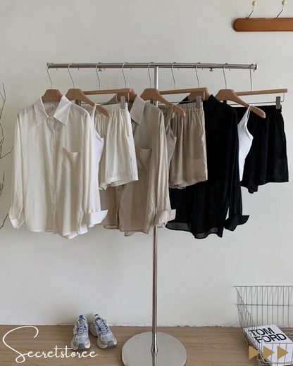 🇰🇷韓國 棉麻休閒三件套（3色入）
★ 產品編號🔎 SS-sb13838