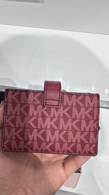 (14/8截單｜專門店4折）MICHAEL KORS Jet Set Travel Medium Saffiano Leather Accordion Card Case