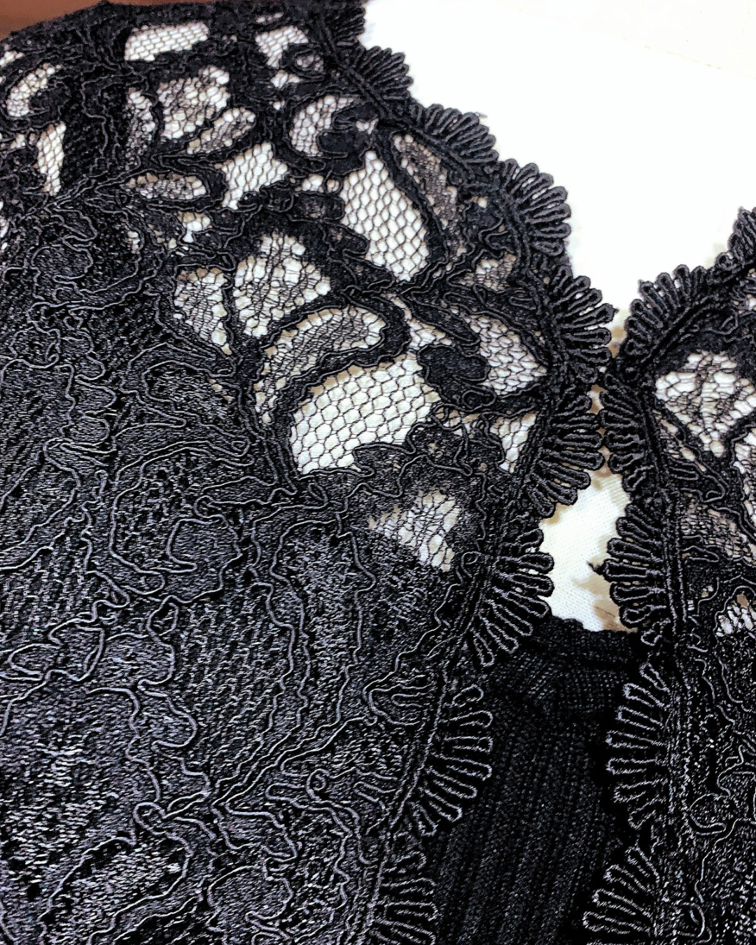 🇯🇵 Vintage Black Classic Lace Cardigan🔎 ss-vin062