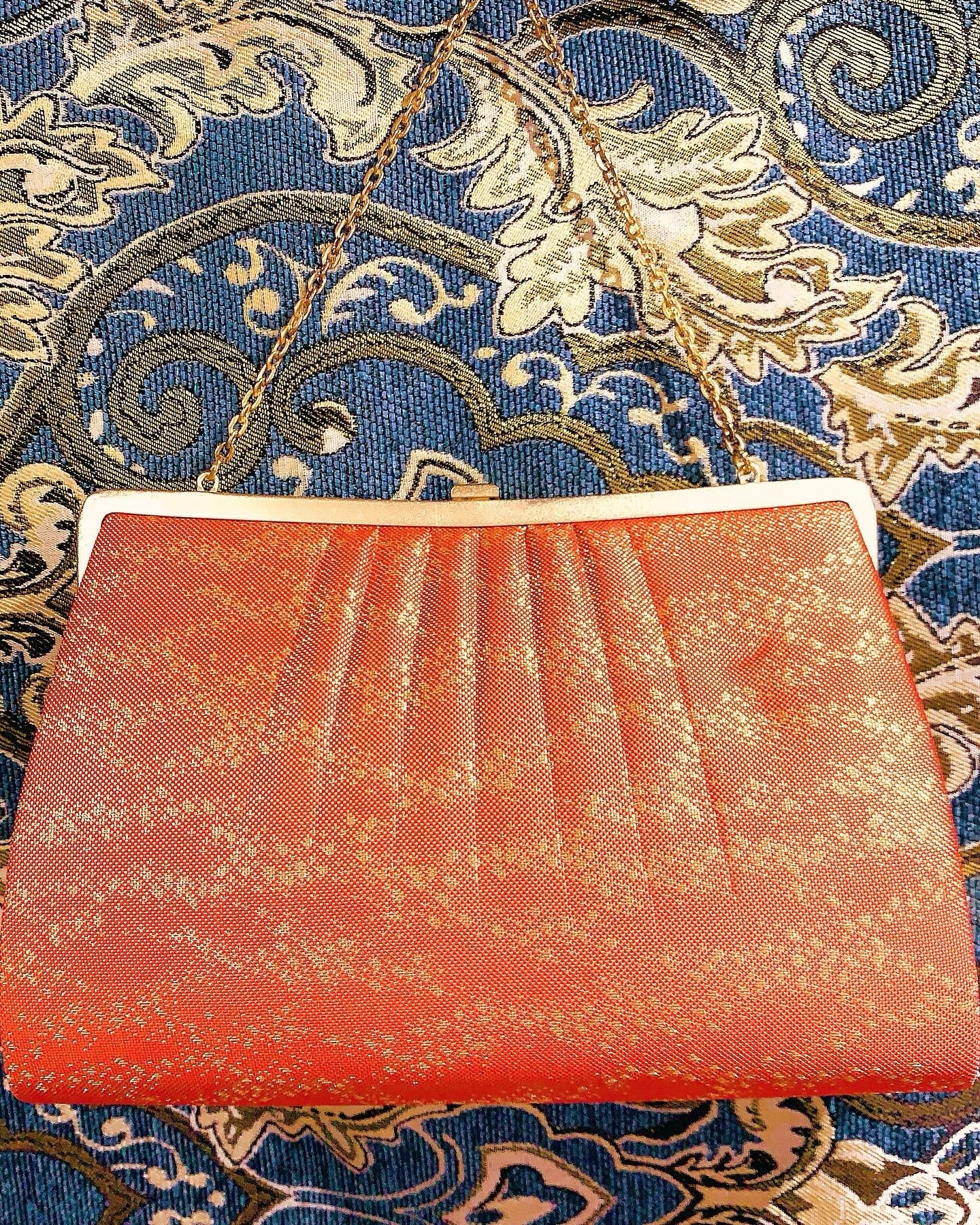 🇯🇵JAPAN Vintage ♡ Bags(Frame Purse/Frame Clutch/Kuchi Bag/Wallet)｜ 🇯🇵日本古著 ♡ 手袋(金襴錦織西陣織和裝手袋/口金袋/銀包)｜🔎 ss-vin162