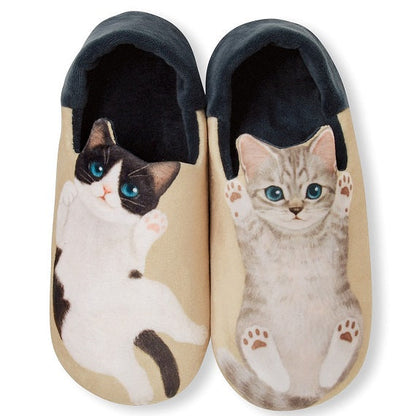 🇯🇵日本 FELISSIMO Cat Slippers 四腳朝天的小貓咪 室內家居拖鞋