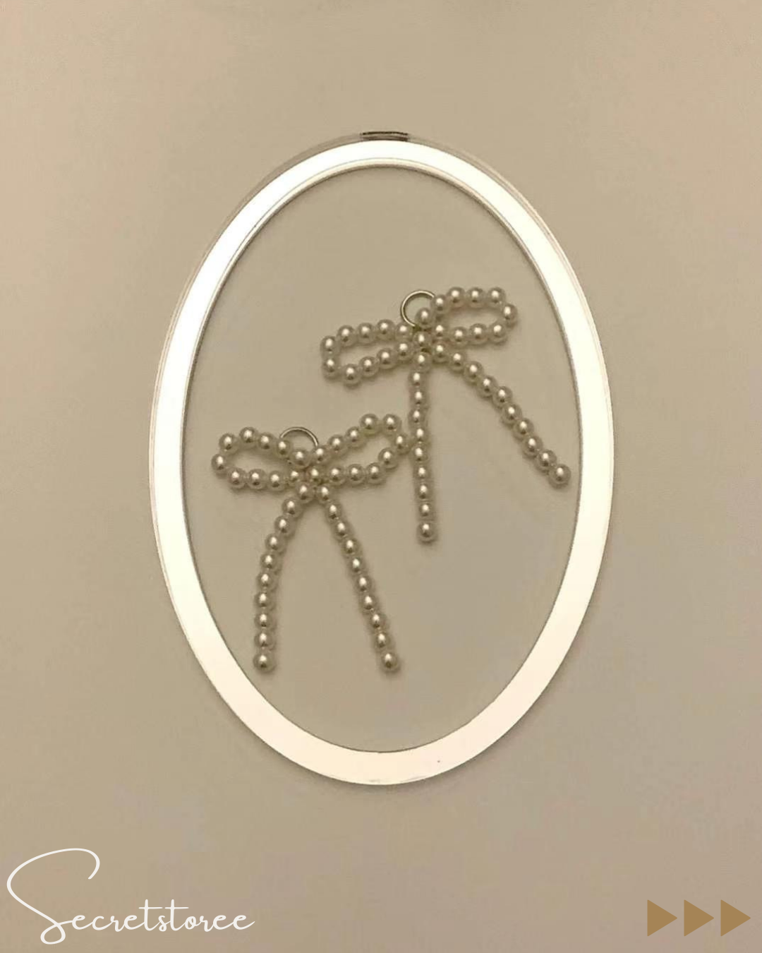 🇰🇷Korean-made pearl bow shoe buckle decoration (one pair) ★ Product No.🔎 SS-sb111850