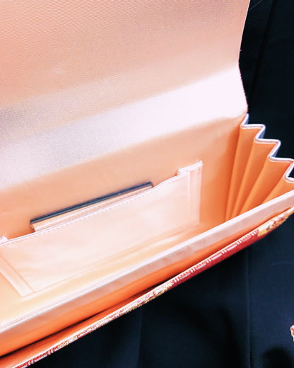 🇯🇵JAPAN Vintage ♡ Bags (Frame Purse/Frame Clutch/Kuchi Bag/Wallet)｜ 🇯🇵Japanese Vintage♡ Handbags (Gold Nishiki Woven Nishijin Woven Japanese Handbags/Pocket Gold Bags/Purse Bags)｜🔎 ss-vin098 &amp; ss-vin100