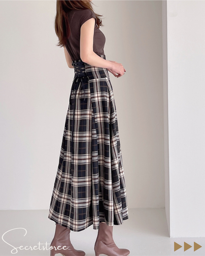 🇯🇵日本｜格紋後背宮廷繫帶連身裙 one piece
★ 產品編號🔎 SS-grut0934