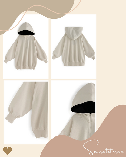 🇯🇵Japan｜Zip-up Hooded Sweat-Wicking Mini Dress (3 Colors) SS-gpm3870 