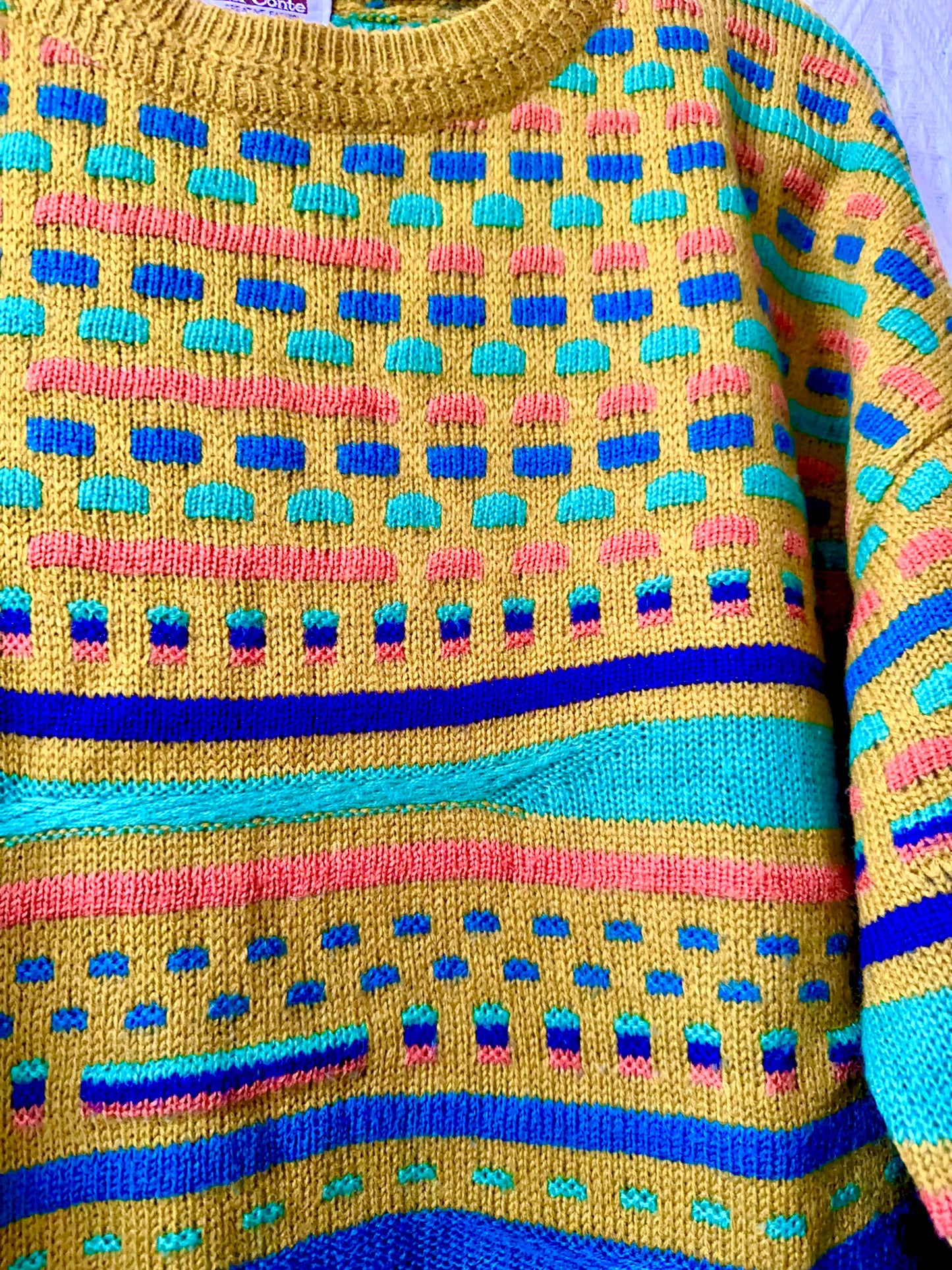 🇯🇵日本古著｜ VintageClothes -  古瓜紋冷衫 Notorious Sweater  Coogi style 🔍ss-vin387