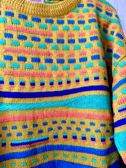 🇯🇵日本古著｜ VintageClothes -  古瓜紋冷衫 Notorious Sweater  Coogi style 🔍ss-vin387