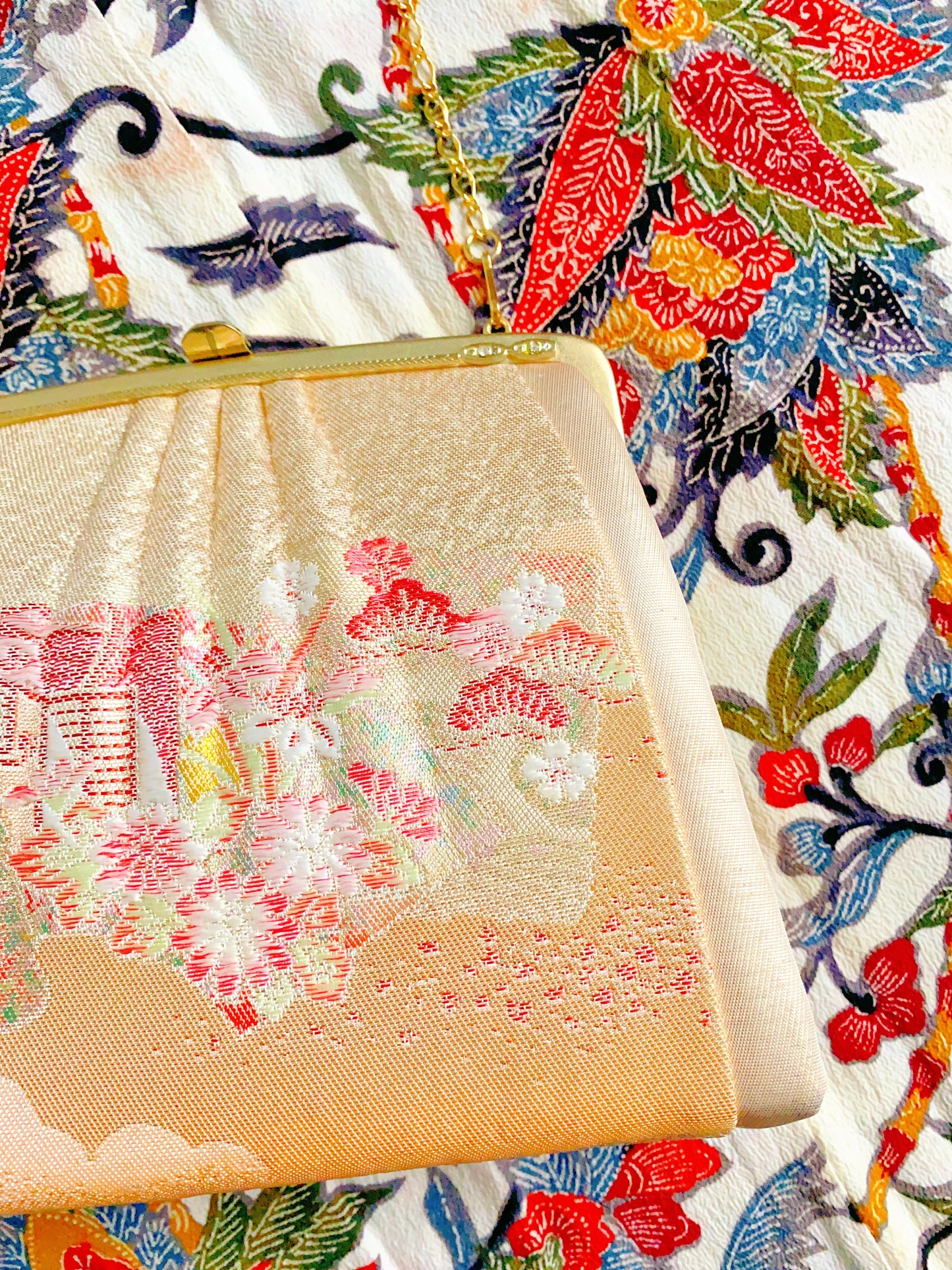 🇯🇵JAPAN Vintage ♡ Bags(Frame Purse/Frame Clutch/Kuchi Bag/Wallet)｜ 🇯🇵日本古著 ♡ 手袋(金襴錦織西陣織和裝手袋/口金袋/銀包)｜🔎 ss-vin333