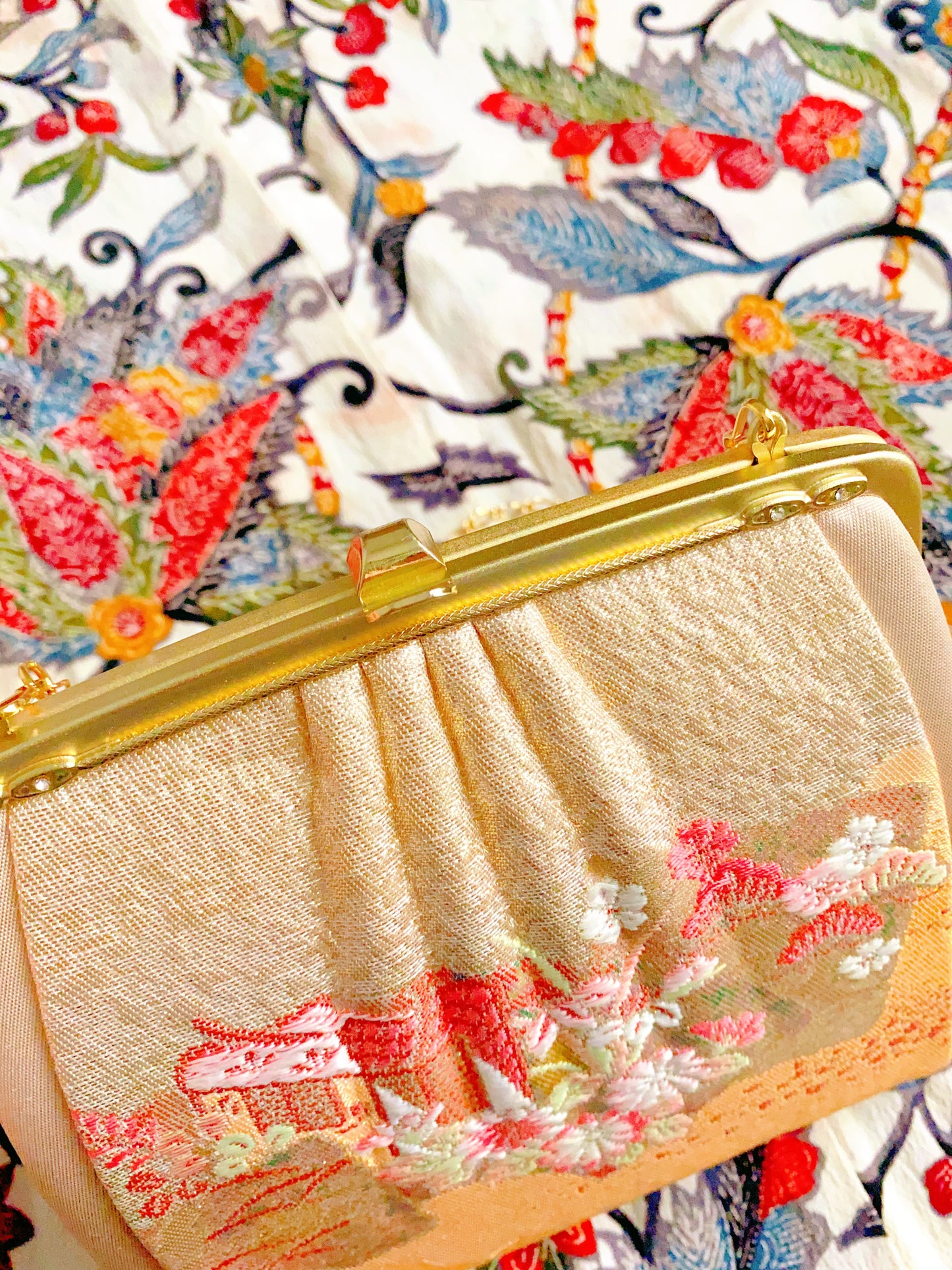 🇯🇵JAPAN Vintage ♡ Bags(Frame Purse/Frame Clutch/Kuchi Bag/Wallet)｜ 🇯🇵日本古著 ♡ 手袋(金襴錦織西陣織和裝手袋/口金袋/銀包)｜🔎 ss-vin333
