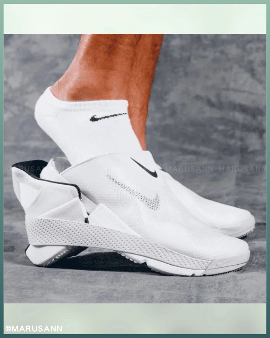 🇯🇵JAPAN JAPNA ♥ NIKE WMNS Go FlyEase Black White Women Slip On sneakers\ A must-have for pregnant women and lazy people! Hands-free sneakers/ 