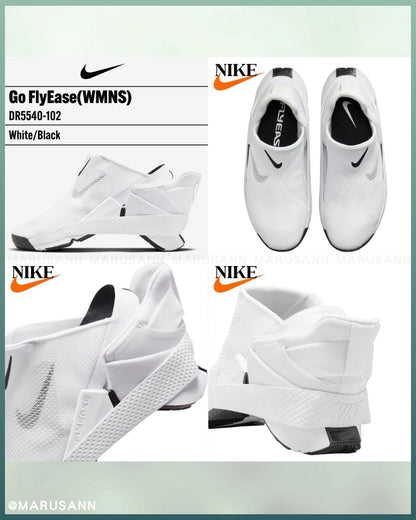 🇯🇵JAPAN JAPNA ♥ NIKE WMNS Go FlyEase Black White Women Slip On sneakers\ A must-have for pregnant women and lazy people! Hands-free sneakers/ 