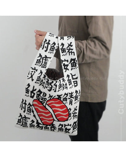 🇯🇵Japan♡ 2025 Latest Popular Japanese Pattern Knitted Vest Bag
 santos 2025 JapaneseStyle Knitted Vest Bag ニットバッグ