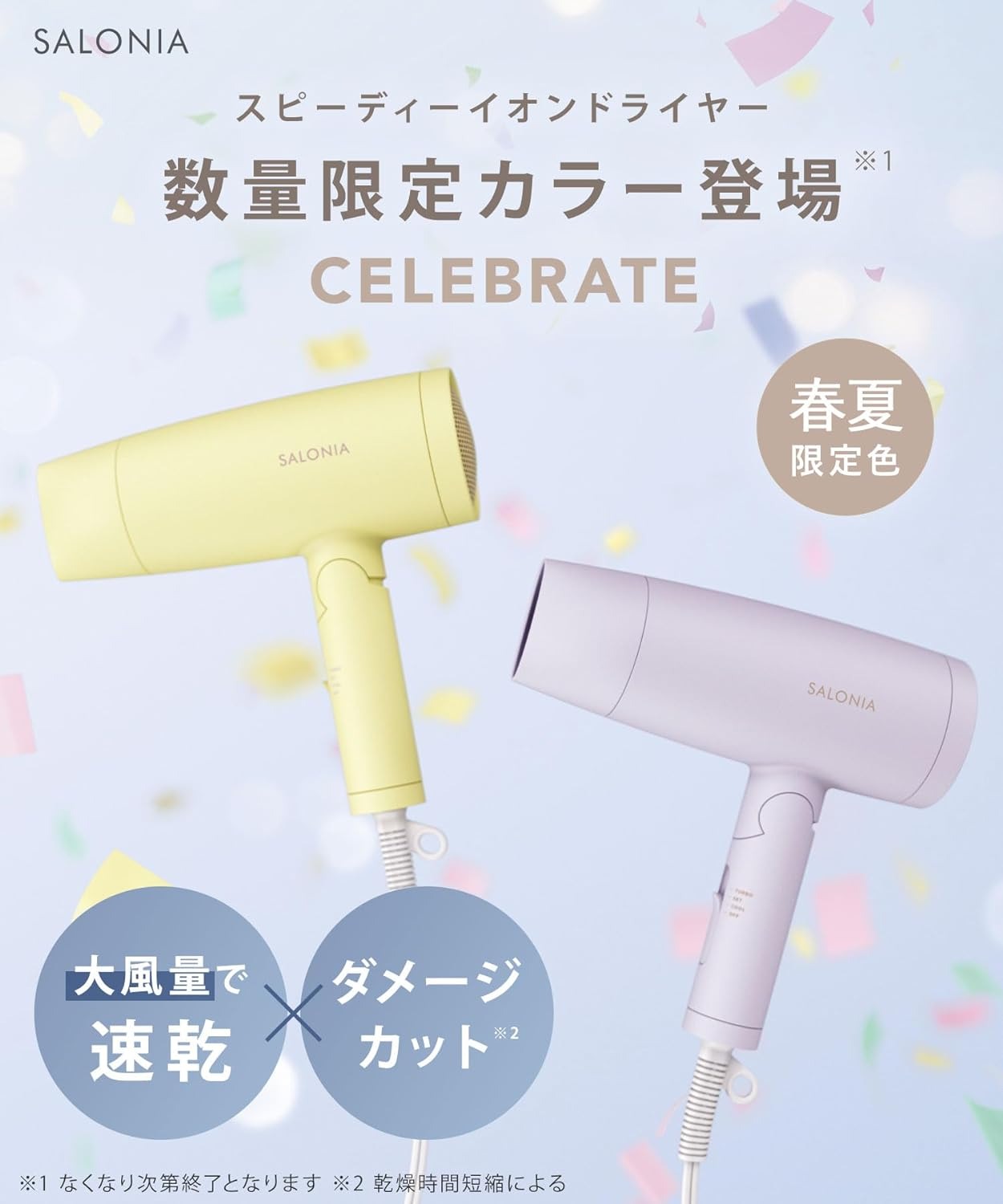 🇯🇵日本 SALONIA 大風量風筒 Hair Dryer サロニア サロニア スピーディー イオン ドライヤー