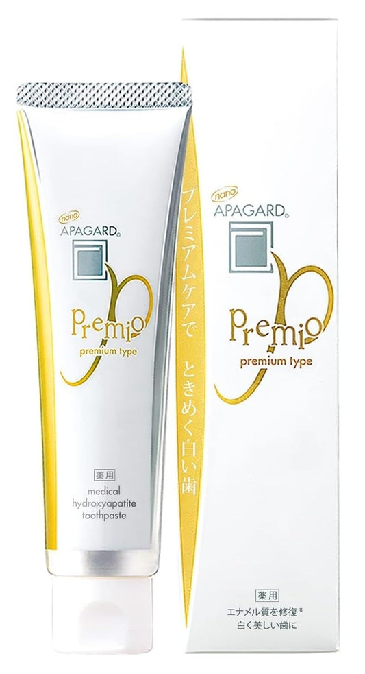 🇯🇵日本 APAGARD PREMIO 極致特效美白防敏修護琺瑯質亮白牙膏 105g PREMIO Sangi's Nano-Hydroxyapatite Toothpaste for Naturally Whiter Teeth