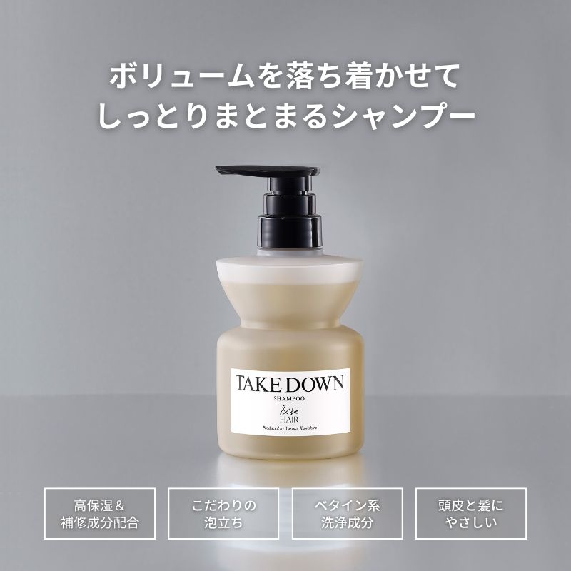 🇯🇵日本 &be 河北裕介 柔順保濕洗頭水 新上市洗髮護系列 頭皮養護 Take Down Shampoo アンドビー テイクダウンシャンプー