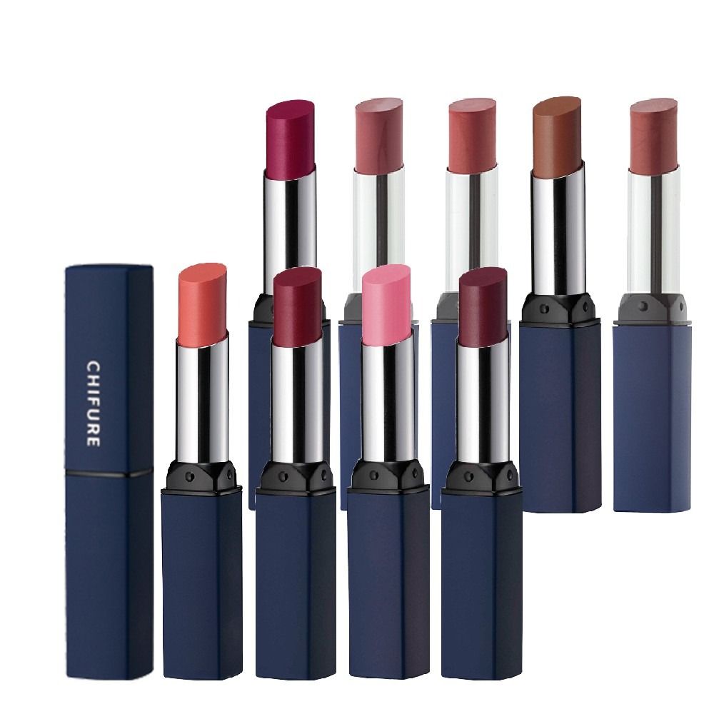 🇯🇵日本 CHIFURE 持久啞緻細長型色澤藍管唇膏 ちふれ リップスティック