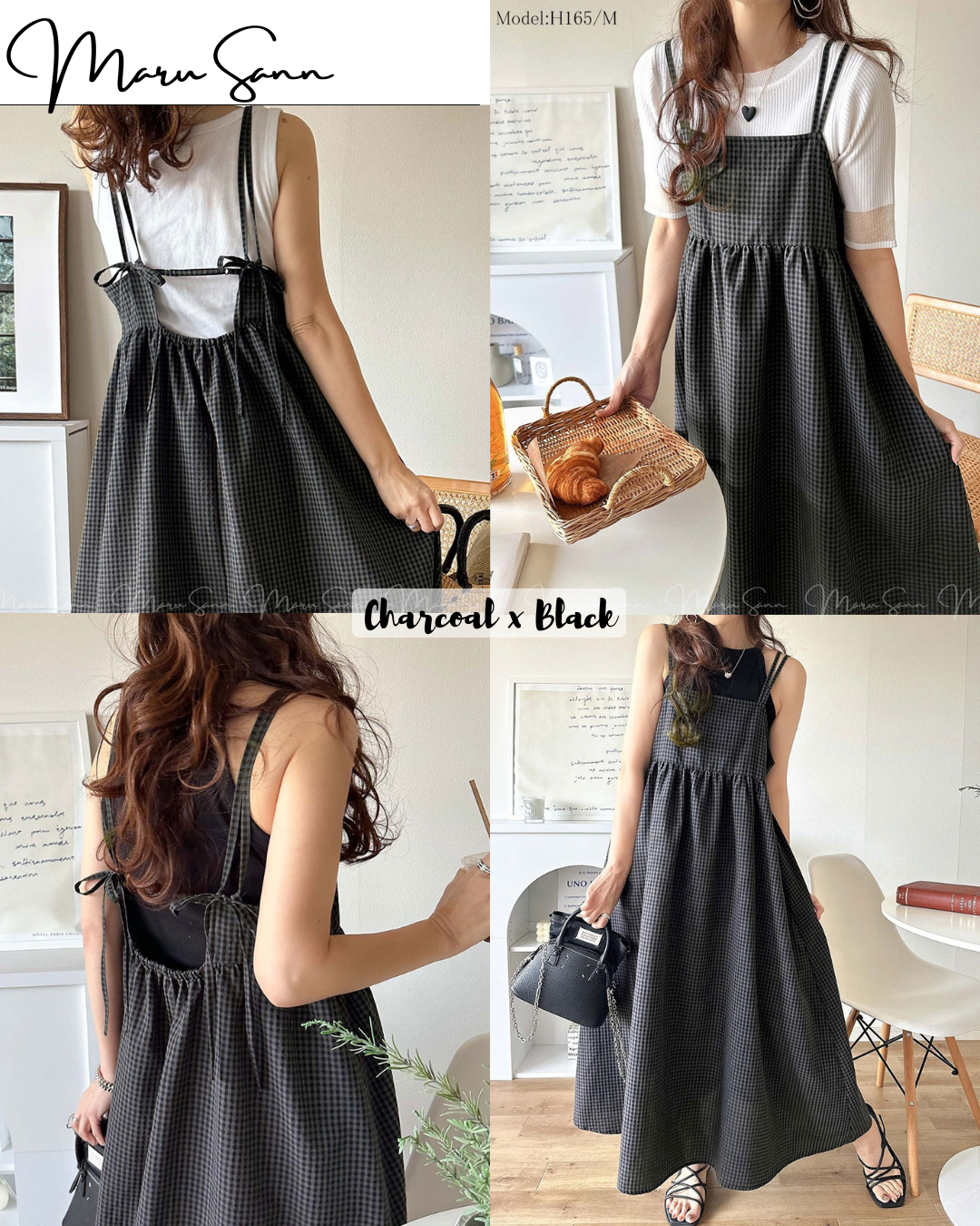 🇯🇵日本 格紋喇叭型吊帶連身裙 ◇ Japan Plaid Flared Slip Dress 🔎 ɪᴛᴇᴍ ɴᴏ：SS-jzrce1010442