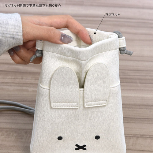 🇯🇵日本 ♡ Miffy IIIIpocket 智能手機手提電話套輕便小物迷你側斜揹袋肩 Smartphone Mobile Phone Bag Pouch イーポケット グルマンディーズ ミッフィー ダイカット スマートフォンポーチ フェイス