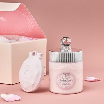 🇯🇵日本 ♥ JILL STUART Deep Head Cleanse White Floral & Scalp Massage Shampoo Brush｜純白花漾頭皮深層清潔膏 & 頭皮按摩洗髮刷 \滿滿奢華感的髮護理產品，睇得又用得！/  ジルスチュアート シャンプーブラシ & ホワイトフローラルディープヘッドクレンズ