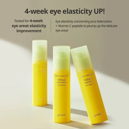 (現貨)🇰🇷韓國｜淡化黑眼圈、保濕、緊緻｜GOODAL 青橘子維他命C去黑眼圈眼霜 Green Tangerine Vita C Dark Circle Eye Cream 30ml