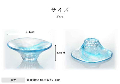 🇯🇵日本  江戸硝子【harenomi】富士山盃 岩澤窯謹製 🗻富士山形清酒杯(日本製)  ADERIA Glassware Mount Fuji Sake Cup FS-47503 江戸硝子富士山盃 酒好き 酒飲み プレゼント ギフト