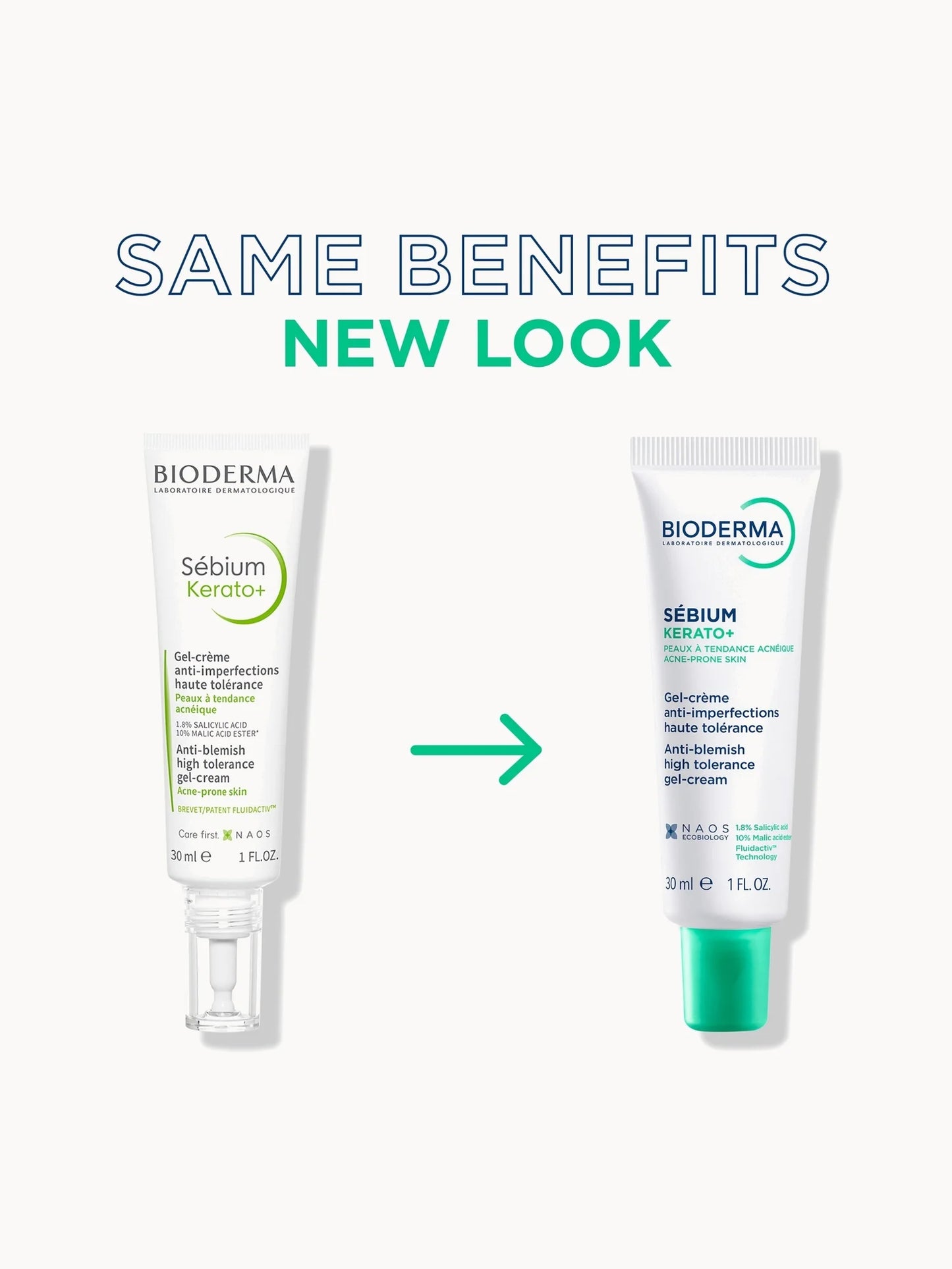 🇪🇺歐美 ♥ BIODERMA Sebium Kerato+ Anti-Blemish Gel Cream For Acne Prone Skin 3D水楊酸控油粉刺淨痘除印保濕啫喱霜精華 30ml ＼油痘肌、粉刺肌的救星！告別惱人瑕疵，重現平滑細緻的好膚質！／