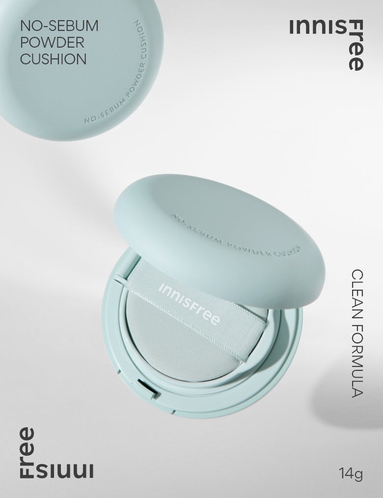 🇰🇷韓國 INNISFREE No-Sebum Powder Cushion 無油無慮礦物控油蜜粉餅  제이디하우스 노세범 파우더 쿠션