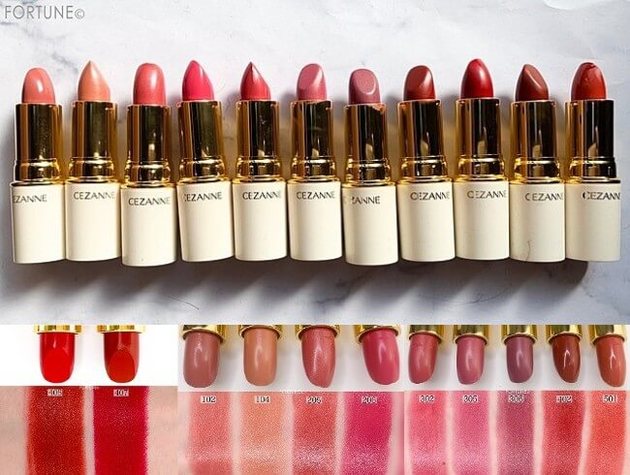 (Special offer while stocks last) 🇯🇵Japanese CEZANNE Lasting Moisturizing Lipstick Color (104) white tube moisturizing lipstick セザンヌラスティングリップカラー