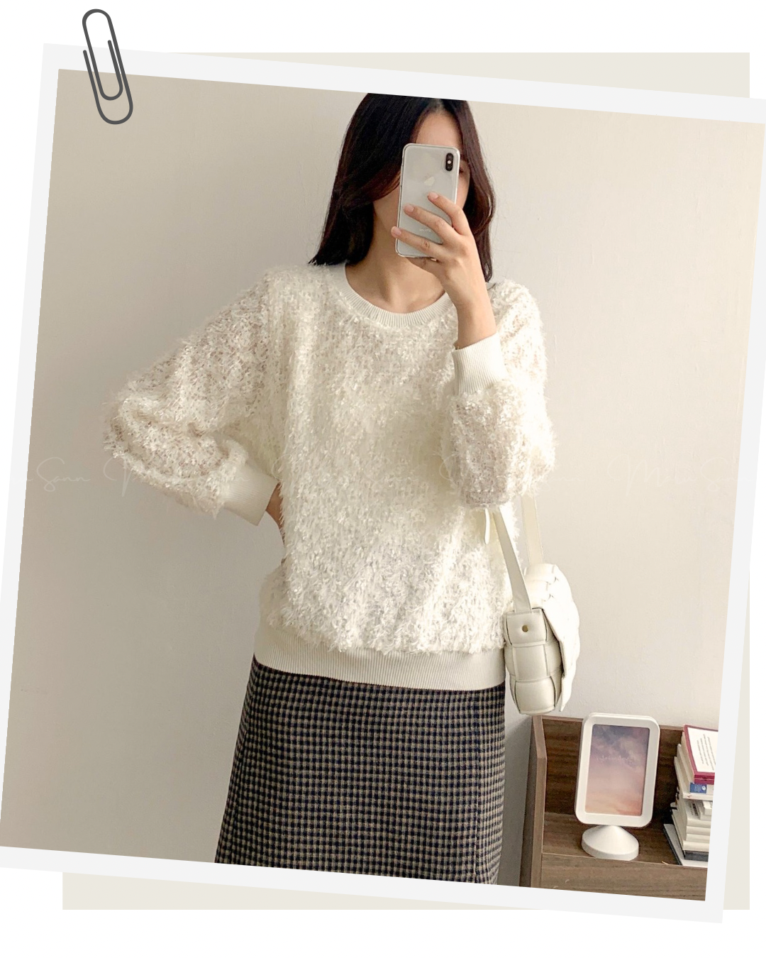 🇰🇷KOREA ♥ Shaggy mohair fur Knit Sweaters 毛茸茸的馬海毛針織毛衣 SS-KSS98974894