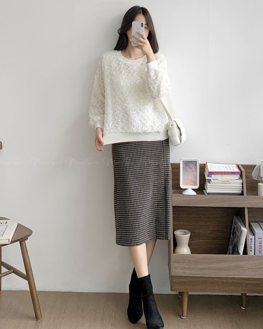 🇰🇷KOREA ♥ Shaggy mohair fur Knit Sweaters 毛茸茸的馬海毛針織毛衣 SS-KSS98974894