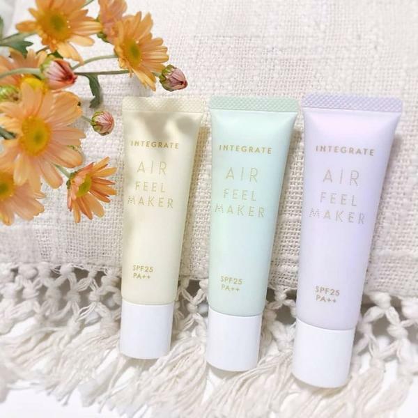 🇯🇵Japan｜Lightly covers pores and unevenness｜INTEGRATE Air Feel Maker Starlight Air Feel Toner Brightens and Moisturizes Primer SPF25・PA++ Intensive Care Makeup Primer
