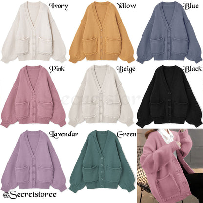 🇯🇵日本 ￨ 百搭流蘇口袋針織外套（8色入）[ss-San955]