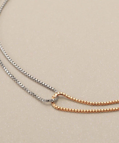 🇯🇵 JAPAN ♥ COCOSHNIK K10 Venetian Cross-Loop Bracelet (YG*WG) 威尼斯十字環手鍊