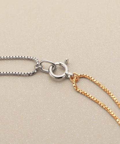 🇯🇵 JAPAN ♥ COCOSHNIK K10 Venetian Cross-Loop Bracelet (YG*WG) 威尼斯十字環手鍊