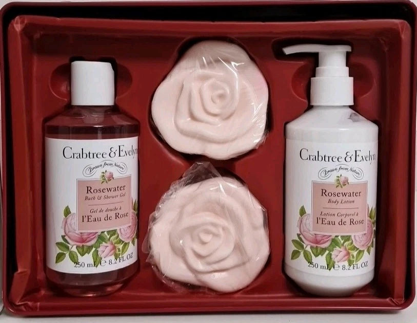 🌍歐美 ♥ CRABTREE & EVELYN Four Pack Rosewater Gift Set
