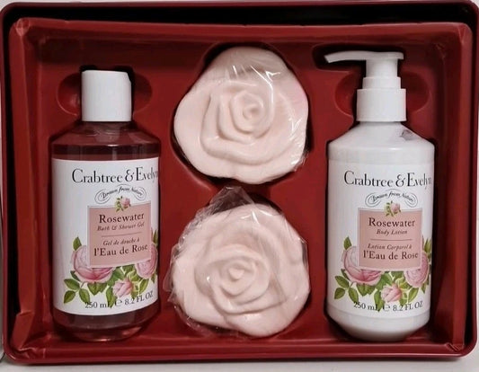 🌍歐美 ♥ CRABTREE & EVELYN Four Pack Rosewater Gift Set