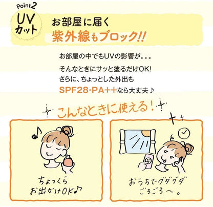 🇯🇵Japanese SANA ZuboLabo daily UV sunscreen lotion for natural skin tone SPF28 PA++ 60g Moisture Milk Sunscreen