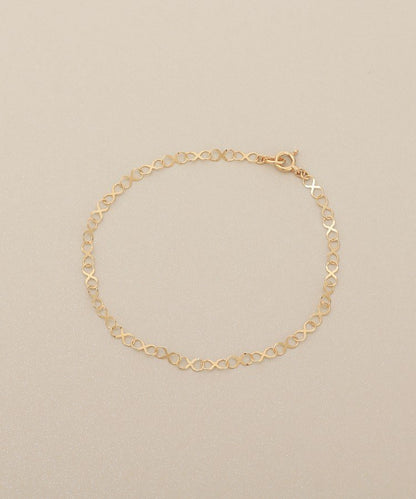 🇯🇵 JAPAN ♥ COCOSHNIK K10X Large Chain Bracelet 大8字鏈條 手鍊