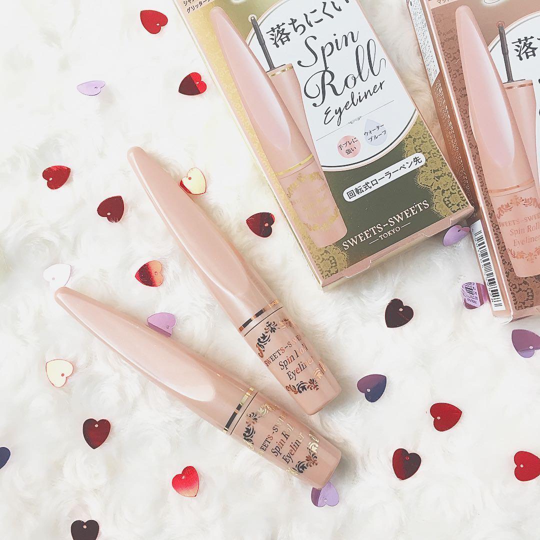(現貨售完不補) 🇯🇵日本 SWEETS SWEETS Spin Roll Eyeliner (打造無辜水汪汪的眼睛) 持久滾輪眼線液 G01香檳金色 スウィーツスウィーツ スピンロールアイライナーG01