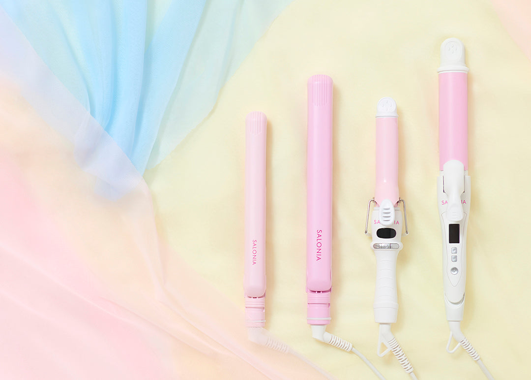 🇯🇵日本｜絕版激罕｜SALONIA 2021春限定色 直髮夾 / 2用夾  Spring Limited Clear Pink  ストレートヘアアイロン クリアピンク