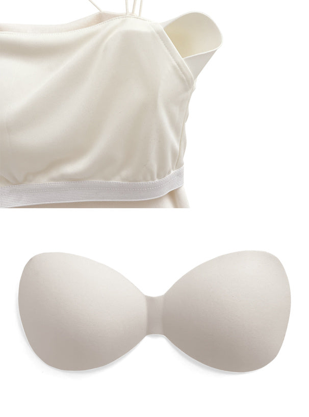 🇯🇵 JAPAN ♥ Double-strap bralette with cups 附罩杯雙肩帶無肩帶上衣 jg1263