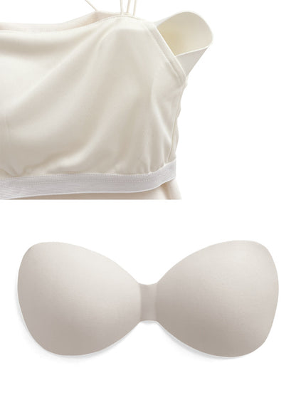 🇯🇵 JAPAN ♥ Double-strap bralette with cups 附罩杯雙肩帶無肩帶上衣 jg1263