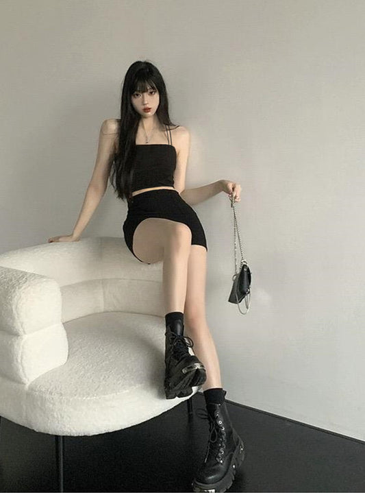 🇯🇵 JAPAN ♥ Double-strap bralette with cups 附罩杯雙肩帶無肩帶上衣 jg1263