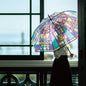 🇯🇵日本 YOU+MORE 彩繪玻璃圖案長柄雨傘 TAISHOU JIDAI NO RETORO NA DEZAIN フェリシモ 大正ロマンなステンドグラスの傘