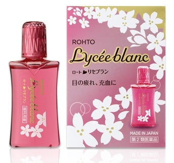 🇯🇵日本｜活齡修護保養，呈現天然美瞳｜ROHTO 樂敦 Lycee Blanc 櫻花眼藥水 12ml ROHTO Lycee Blanc Heart-Shaped Eye Drops ロートリセブラン 目薬