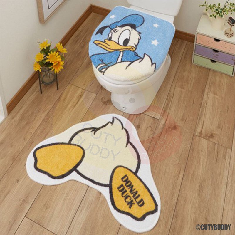 🇯🇵日本 DISNEY DONALD DUCK 唐老鴨廁所用品2件套